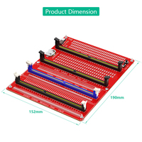 Combo 3 en 1 pour testeur de mémoire DDR3/4/5 RDIMM/UDIMM pour ordinateur de bureau PC, carte de test de mémoire DDR3/DDR4/DDR5 avec indicateurs LED