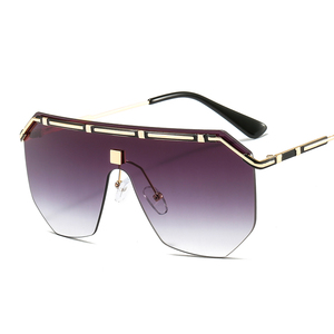 VASHAP 58114 new square frame sunglasses UV400 plastic vintage women men sun glasses gradient flat top one piece shades - Product Image 1