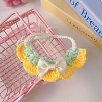Bavoirs pour poupées au crochet faits main KIVA, Écharpes mignonnes pour poupées, Accessoires tricotés, Tenues personnalisées, Décorations, Rembourrage en coton PP, Unisexe, Pour fêtes