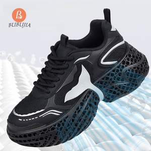 Chaussures de sport décontractées pour hommes et femmes, imprimées en 3D, à tige haute, semelle épaisse, confortables, grande maille respirante - Product Image 3