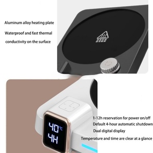 แผ่นอุ่นขวดนมแบบเสียบปลั๊ก 9 ระดับ 40-80 ℃   แผ่นทำความร้อนอัจฉริยะสำหรับใช้ในบ้านและสำนักงาน สำหรับกาแฟร้อน/ชา/นม 40 วัตต์ - Product Image 2