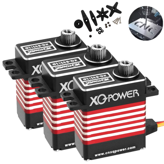 16kg 8.4V High Speed Digital UAV Servo Coreless Motor CNC Aluminum High Torque RC Drone Servo