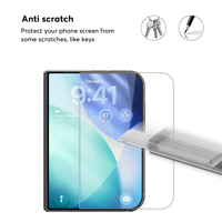 Protection d'écran pliable en verre trempé HD transparent 9H pour iPhone Duo