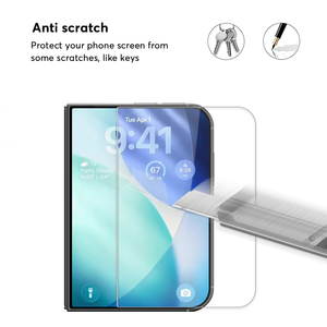 Protection d'écran pliable en verre trempé HD transparent 9H pour iPhone <span class=keywords><strong>Duo</strong></span> - Product Image 2