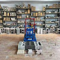 Machine industrielle électrique mobile de fabrication de blocs de maçonnerie avec ligne de production de briques creuses en sable 220V/380V Marque MD