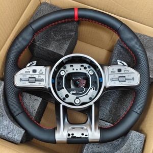 พวงมาลัยรถยนต์แบบกำหนดเองสำหรับขายส่งสำหรับ <span class=keywords><strong>Mercedes</strong></span> <span class=keywords><strong>Benz</strong></span> <span class=keywords><strong>AMG</strong></span> CLA45 C250 E63 W212 E350 W221 W176 E350 A220 - Product Image 2