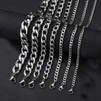 Collier chaîne à maillons cubain pour hommes et femmes, en métal massif, style Punk de base, offre spéciale, 2020