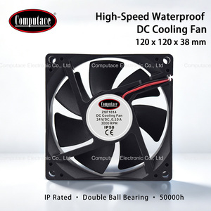 IP58 กันน้ำ DC พัดลมระบายความร้อน 80x80x25 มม. 24V 3000RPM ZSF1012 พัดลมระบายอากาศแบบปิดผนึกอุตสาหกรรมสำหรับอุปกรณ์การกระจายความร้อน - Product Image 3
