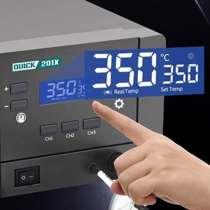 Pistolet à dessouder rapide 201X avec affichage numérique, station de soudage haute fréquence, corps en acier inoxydable, pointe conique, usage général - Product Image 4