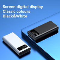 Batterie externe portable WM Factory Wholesale 20000mAh avec sorties USB, grande capacité, chargeur de téléphone portable, personnalisation de cadeaux