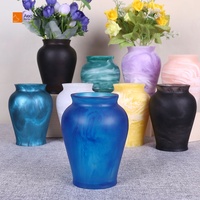 Vase de mariage en résine de style rétro japonais, personnalisable en gros, pour table, décoration d'intérieur, écologique, étanche et portable