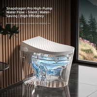 MWD Toilette Bidet Intelligente Monobloc Compacte avec Commande Vocale IA, Couvercle Automatique à Radar, Chasse d'eau à Double Pompe, Siège Antibactérien SIAA, Vente en Gros OEM