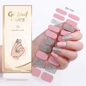 Envolturas de uñas de Gel de nueva tendencia 2024, esmalte de Gel DND, diseño de primavera, pegatina de esmalte de uñas de Gel personalizado con UV