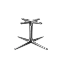 Table de café pliante d'extérieur pour restaurant, base en métal en alliage d'aluminium avec revêtement en poudre, pieds en X