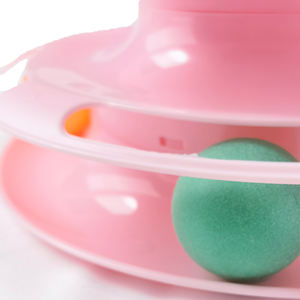 4 Lagen Interactieve Grappige Draaitafel Gekke Bal Schijf Kat Speelgoed Voor Kitten Katten Huisdier Producten Op Maat Verpakking Duurzame Kat Spelen - Product Image 5