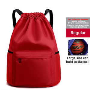 Custom Heavy Duty Lightweight Travel Sport Basketball String Bag Waterproof <b>Drawstring</b> <b>Backpack</b> - Product Image 6