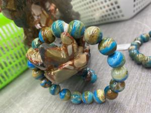 סיטונאי אופל כחול טבעי 75% הנחה צמיד קריסטל מיקס גדלים חרוזים צמיד חרוזי אבני חן לתכשיטים - Product Image 3