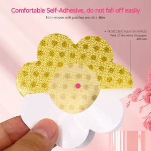 Cubierta de pezones brillantes, empanadas desechables, venta al por mayor, empanadas de pechos sexis para mujeres, pegatina de pechos de flores de lentejuelas para fiesta de baile - Product Image 4