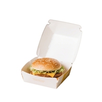 Cajas Personalizadas con Logotipo - Cajas para Hamburguesas Reciclables Disponibles, Envases Desechables para Alimentos