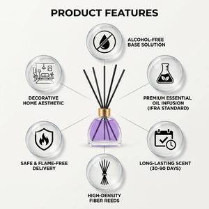 Luxury Shaped Glass <b>Reed</b> <b>Diffuser</b> Set Christmas Tree Design For Modern Home Decor Wholesale Private Label Premium Gift Set - Product Image 2