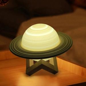Lámpara Saturno con Luz Nocturna de 16 Colores, Control Remoto y Táctil, Lámpara Lunar Recargable para Navidad y Año Nuevo - Product Image 6
