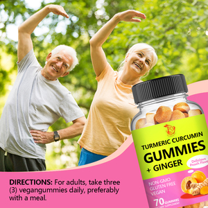 สารสกัดจากขิงขมิ้นขมิ้นชัน gummies สมุนไพรเพื่อสุขภาพปรับปรุงระบบภูมิคุ้มกัน - Product Image 6