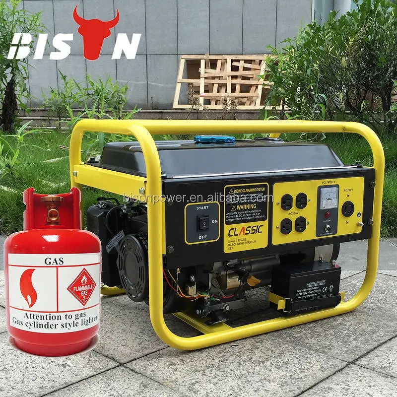 Generator Lpg Israel 2Kw 3Kw 4Kw 5Kw 6Kw 7Kw 8Kw Generator bensin fase tunggal portabel