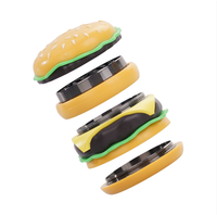 Broyeur en forme de hamburger à double couche biodégradable pour accessoires de fumer aux herbes