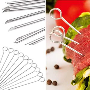 Brochettes de barbecue en acier inoxydable très vendues – Outil de barbecue extérieur résistant à la chaleur et écologique - Product Image 5