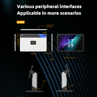 Terminal POS Android All-in-One Layar Sentuh 10,95 Inci, Sistem Kasir Desktop untuk Toko Ritel