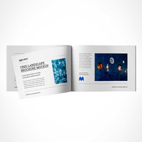 Porte-documents de présentation A4 de haute qualité, écologique, imprimé numériquement, gaufré, avec dorure UV, pour cartes de visite et brochures