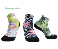 Chaussettes de sport de compression personnalisées pour adultes et jeunes, imprimées sur mesure, sublimées, pour le cyclisme