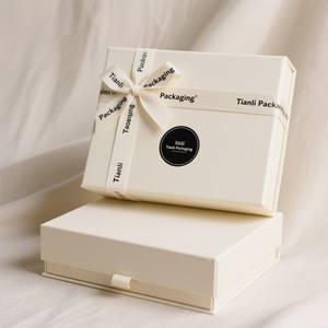 <span class=keywords><strong>Cajas</strong></span> de regalo personalizadas más vendidas, caja de embalaje de cartón rígido de lujo con cinta, juego de caja de regalo con tapa extraíble <span class=keywords><strong>para</strong></span> regalo de joyería - Product Image 2