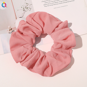 Qiyue — stickers <span class=keywords><strong>en</strong></span> mousseline de soie pour fille, <span class=keywords><strong>chouchou</strong></span> couleur bonbon, nouvelle mode, cheveux mignons et sauvage - Product Image 4