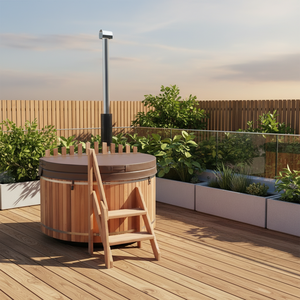 Moderna Bañera de Hidromasaje Acrílica para 3-4 Personas, Calentador Independiente para Exteriores, Ecológico, para Uso Doméstico - Product Image 1