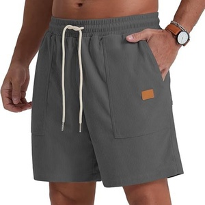 <b>Men's</b> Casual Multicolor Custom Design Corduroy <b>Shorts</b> 100% Polyester Breathable Drawstring Closure Ripped Elastic Waist Relaxed - Product Image 1