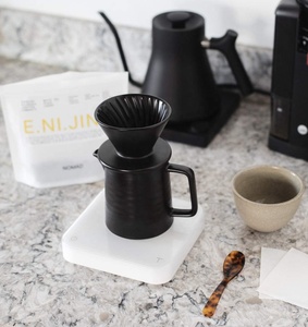 60 Cổ Phiếu đổ qua cà phê <span class=keywords><strong>Maker</strong></span> Set, cao cấp màu đen gốm V Dripper & Decanter lọc cà phê <span class=keywords><strong>Maker</strong></span> - Product Image 6
