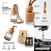 Diffuseur de parfum en verre pour voiture, pendentif d'aromathérapie, parfum frais longue durée, parfum d'ambiance intérieur