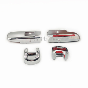 غطاء مفصلة جانبية لغطاء المحرك، حامي غطاء لسيارة هامر H2 SUV SUT 2003-2009، كروم، 4 قطع، اكسسوارات سيارات، إطار أضواء جانبية للأبواب - Product Image 5