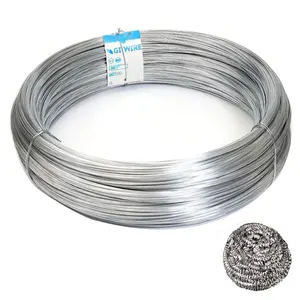 0.8MM scouring ball electro galvanized wire 20 bwg (0.89) mm 0.9 mm wire galvanized wire for cleaning ball