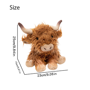 Peluche Personalizado <span class=keywords><strong>de</strong></span> <span class=keywords><strong>Vaca</strong></span> Highland Escocesa Realista y Adorable con Relleno <span class=keywords><strong>de</strong></span> Algodón PP, Suave, Lavable, Unisex, Ideal para Aliviar el Estrés o como Regalo <span class=keywords><strong>de</strong></span> Cumpleaños - Product Image 3