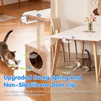 Juguete Eléctrico Inalámbrico para Gatos con Control Remoto, para Colgar en el Marco de la Puerta, para Entretenimiento Diario del Felino Doméstico