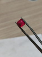 Laborgezüchteter Rubin Loser Edelstein Taubenblutrot Asscher-Schliff Quadratisch 3*3mm bis 4*4mm für Schmuckherstellung