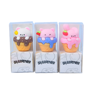 Sacapuntas de Fresa Adorable para Estudiantes, Diseño de Helado, Sacapuntas de Animales, Accesorios de Papelería al por Mayor - Product Image 1