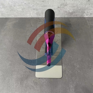Cazzuola <span class=keywords><strong>per</strong></span> intonacatura squadrata in acciaio inossidabile <span class=keywords><strong>per</strong></span> costruzione da DIY utilizzare strumento di muratura in gesso veneziano con impugnatura ergonomica - Product Image 6