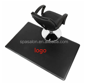 Gran oferta, alfombrillas de salón con logotipo personalizado, alfombrillas antifatiga de PVC PU para estaciones de peluquero, alfombrilla para silla, peluquería moderna lavable - Product Image 1