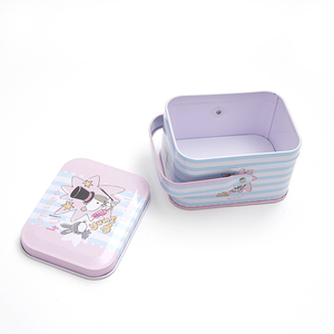 Small Things or Card Tin Boxes <strong>with</strong> <strong>Handle</strong> Metal <strong>Cans</strong> for Convenient Packaging - Product Image 5