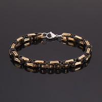 Style rétro en acier inoxydable quille chaîne Bracelet à la mode chaîne unique main décoration pour hommes femmes mode personnalité accessoire