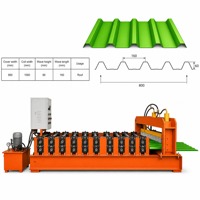 Machine de formage automatique de tôles trapézoïdales pour toiture en métal, vente chaude