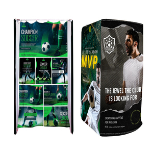 Cabine d'essayage portable pour salon de mode, avec cadre en aluminium imprimé par sublimation intégrale personnalisée, pour magasin de vêtements et stand de salon professionnel - Product Image 4